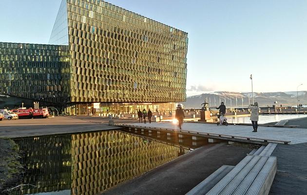 Harpa concert hall in Reykjavik