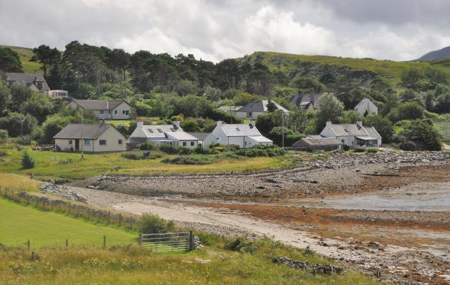 Image of coastline and houses