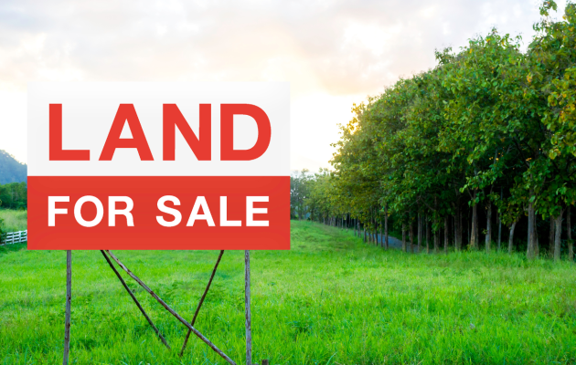 Land for sale sign