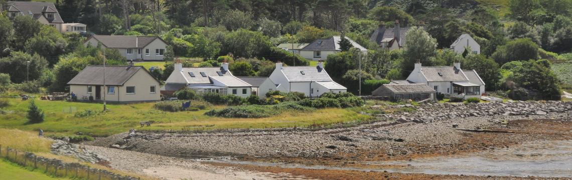 Image of coastline and houses